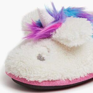 NWT KIDS UNICORN SLIPPERS - DEARFOAM - SIZE 13 - 1